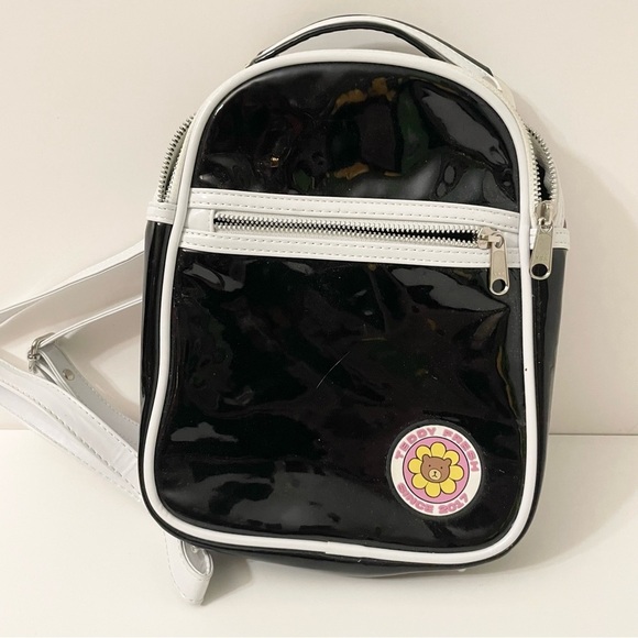 Teddy Fresh Black and White Mini Backpack - Picture 1 of 15